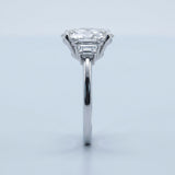 Oval and Baguette Three-Stone Ring Setting