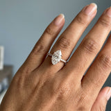 Marquise Hidden-Halo French Pavé Ring Setting