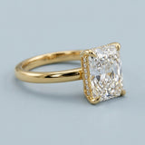 Radiant Underside-Diamond Hidden-Halo Ring Setting