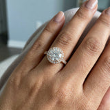 Timeless Round Brilliant Halo Ring Setting