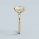 Radiant Underside-Diamond Hidden-Halo Ring Setting