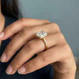 Radiant Underside-Diamond Hidden-Halo Ring Setting