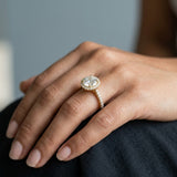 Timeless Round Brilliant Halo Ring Setting