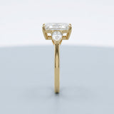 Radiant and Pear Lab-Grown Diamond Ring — 3.93 ct tw