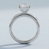 Radiant Four-Prong Two-tone Basket Solitaire Ring Setting