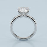 Classic Round Hidden-Halo Engagement Ring Setting