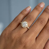 Classic Round Halo Engagement Ring Setting
