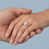 Classic Round Hidden-Halo Engagement Ring Setting
