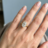 Oval Six-Prong Cathedral Engagement Ring Setting