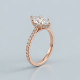 Marquise Hidden-Halo Lab-Diamond Ring — 2.00 ct Centre Minimum