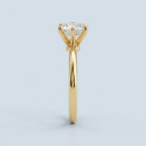 Six-Prong Solitaire Engagement Ring Setting