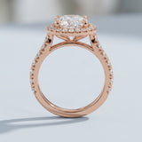 Timeless Round Brilliant Halo Ring Setting