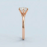 Six-Prong Solitaire Engagement Ring Setting