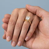 Radiant Hidden-Halo Engagement Ring Setting