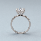Oval Six-Prong Cathedral Engagement Ring Setting