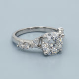 Celestia Round Marquise-Accent Ring Setting