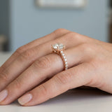 Round Cathedral Polished-Prong Ring Setting