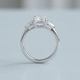 Radiant and Pear Lab-Grown Diamond Ring — 3.93 ct tw
