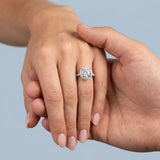 Timeless Round Brilliant Halo Ring Setting