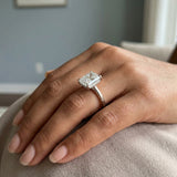 Radiant Underside-Diamond Hidden-Halo Ring Setting