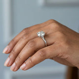 Classic Round Hidden-Halo Engagement Ring Setting