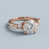 Celestia Round Marquise-Accent Ring Setting