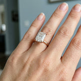 Radiant Underside-Diamond Hidden-Halo Ring Setting