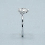 Pear Hidden-Halo Lab-Diamond Ring — 2.00 ct Centre Minimum