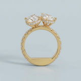 Pear Toi et Moi Ring Setting