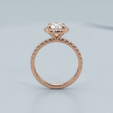 Classic Round Halo Engagement Ring Setting
