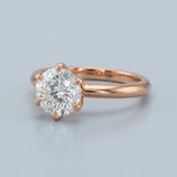 Six-Prong Solitaire Engagement Ring Setting