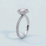 Classic Round Halo Engagement Ring Setting
