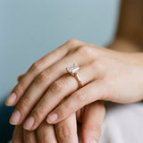 Radiant Hidden-Halo Engagement Ring Setting