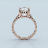 Round Cathedral Polished-Prong Ring Setting