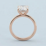 Radiant Underside-Diamond Hidden-Halo Ring Setting