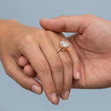 Radiant Hidden-Halo Engagement Ring Setting