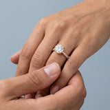 Round Cathedral Polished-Prong Ring Setting