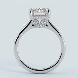 Radiant Hidden-Halo Engagement Ring Setting