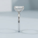 Radiant Hidden-Halo Diamond-Prong Ring Setting