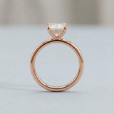 Radiant Hidden-Halo Diamond Engagement Ring Setting