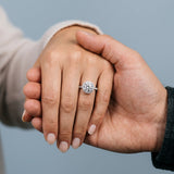 Classic Round Halo Engagement Ring Setting