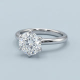 Six-Prong Solitaire Engagement Ring Setting