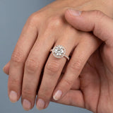 Timeless Round Brilliant Halo Ring Setting