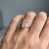Eagle Claw Emerald Solitaire Engagement Ring Setting