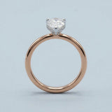 Pear Hidden-Halo Lab-Diamond Ring — 2.00 ct Centre Minimum