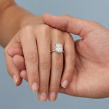 Radiant Underside-Diamond Hidden-Halo Ring Setting