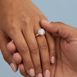 Classic Round Hidden-Halo Engagement Ring Setting