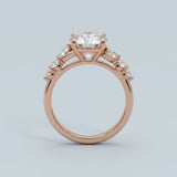 Celestia Round Marquise-Accent Ring Setting