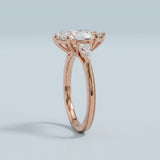 Marquise and Shield Three-Stone Ring Setting