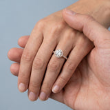 Classic Round Halo Engagement Ring Setting